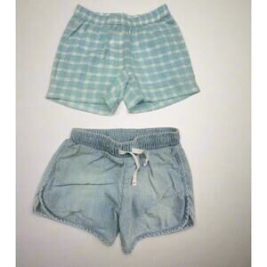 Girls’ 2-Pack Cat & Jack Blue Casual Pull On Shorts Size 4T - New